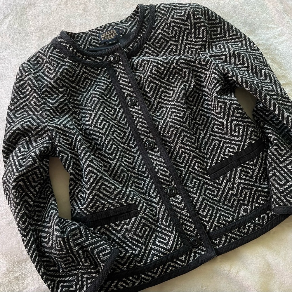 VINTAGE Pendleton Retro Y2K Aztec Luxury Designer Blazer Jacket